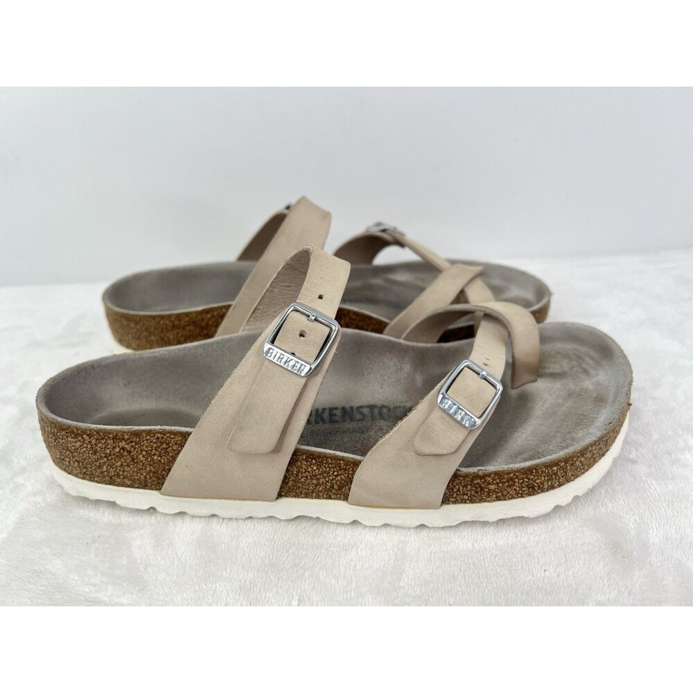 Birkenstock Mayari Lilac Nubuck Leather Sandals Womens Size 7 US / 38 Reg - Picture 1 of 10